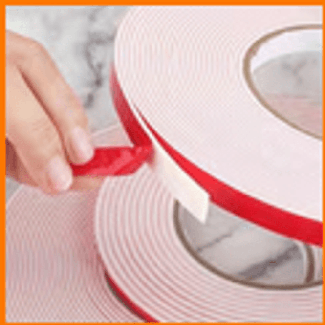 Hovedbilde Rull med foam tape bred 10mm høyde 2mm-10m  - Nr7